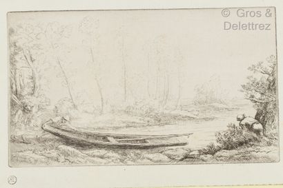 null Alphonse LEGROS (1837 - 1911)

-Boat launched 12,9 x 22,2 cm. Bears the stamp

-Watcher...