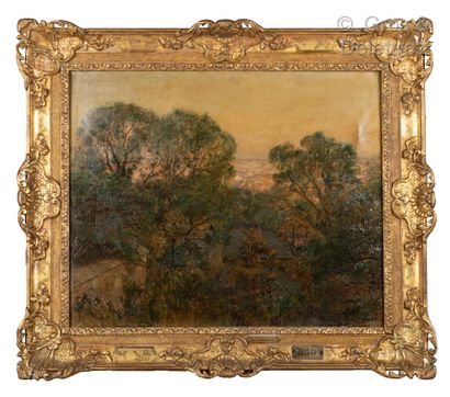 null Henri HAVET (1862-1913) Paysage du Midi Huile sur toile signée en bas à droite...