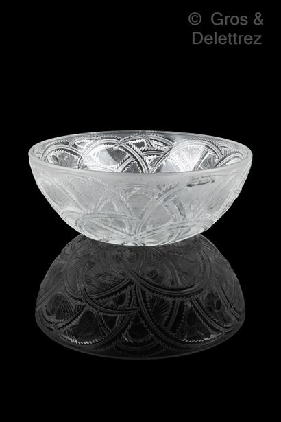 Lalique France. Cup out of pressed moulded...
