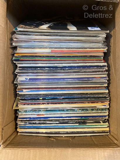 null 
Very important set of French and international vinyl records including variety,...