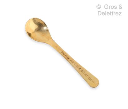 Small spoon in plated metal. Signed Euro...