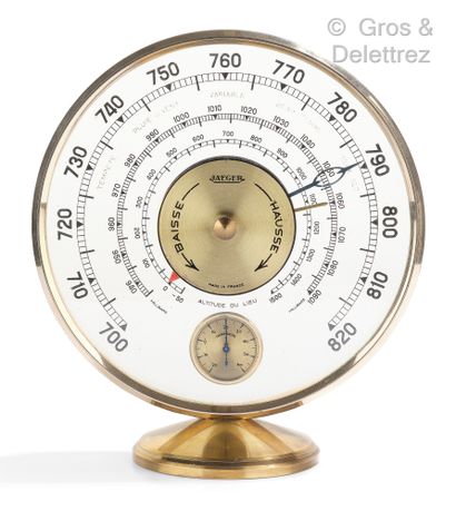 JAEGER Barometer, the foot in brass.