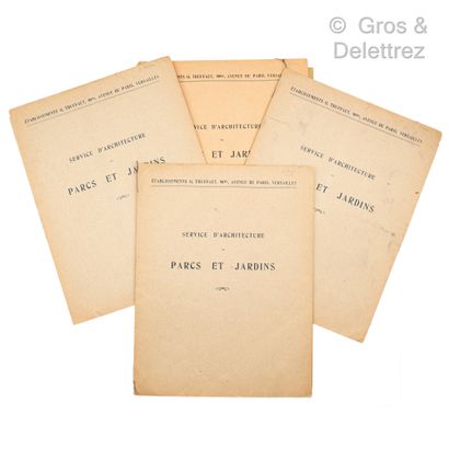 null Georges TRUFFAUT (1872-1948)

Trois grands calques représentant les plans du...