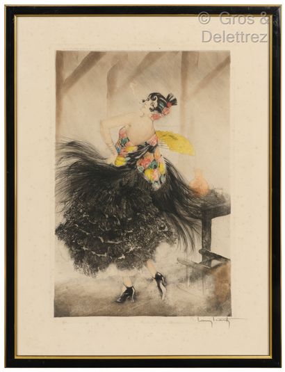 null Louis ICART (1888-1950)

Carmen. 1927

Etching in colors signed lower right,...