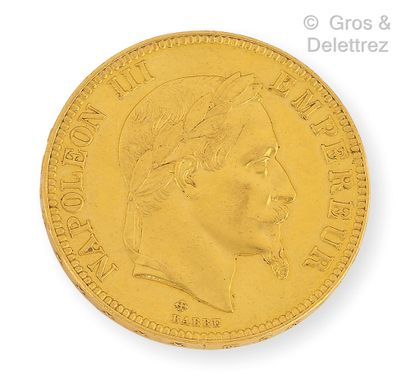 null Pièce de 100 francs français, Napoléon III (1867). P. 32g.
