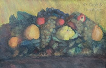 null School of the XX th century 

Still life with apples and grapes

Pastel on paper

Bearing...