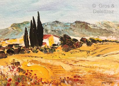 null Maurice AUGIZEAU (born in 1945)

Cabin in the Luberon

Oil on canvas signed...