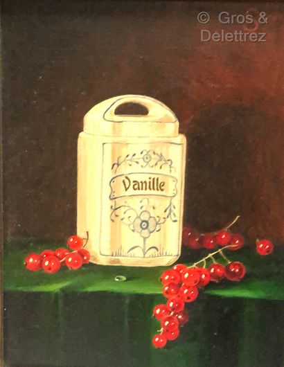 S. STOUT 
Vanilla with currants 
Oil on canvas...