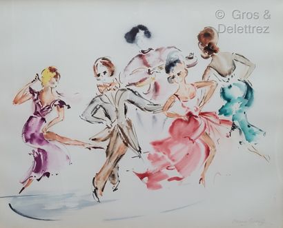 null Marina GREKOFF (1918-2009)

Dance scene.

Watercolor, signed.

59 x 69 cm