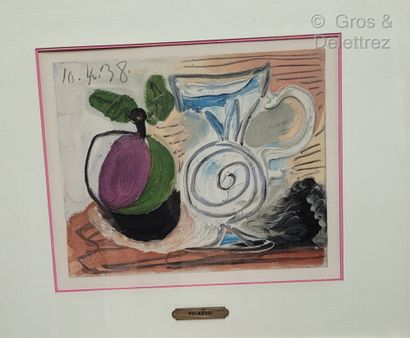 null Pablo PICASSO, after

Still life, 1938

Reproduction from a book

22 x 27 c...