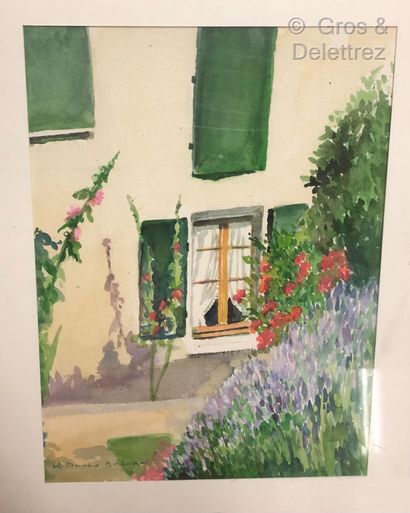 null Hélène BESNARD GIROUDIAS (1906-2003)

Lot of watercolors, signed

Gouache.

23,5...