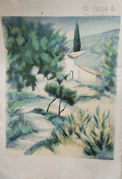 null ZAROU (1930-2013)

The landscape at home seen from the hill

Print in colors

Signed...