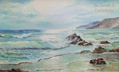 null R. BELLINI

Rocky coast

Oil on canvas, signed lower right.

36 x 59 cm