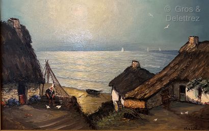 null Georges-Robert MABILLE (1908-1997)

Cottage in the Gulf of Morbihan 

Oil on...