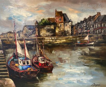 null Eric PEYROL (XXth)

The front port in Honfleur

Oil on canvas signed lower right,...