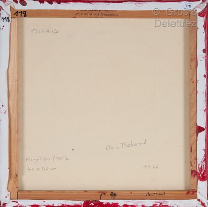 Claire PICHAUD (1935-2017) Sans titre, 1976

Période rouge (carrés dans losanges)

Acrylique...