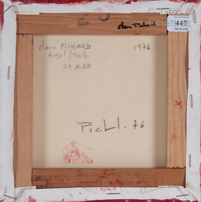 Claire PICHAUD (1935-2017) Sans titre, 1976,

Période rouge (carré dans losange)

Acrylique...
