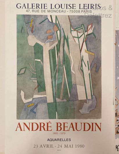 null (E) BEAUDIN André

"Watercolors".

Poster for the Louise Leiris gallery, Paris

23...