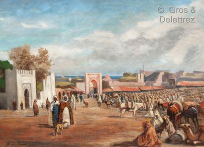 Jacques SIMON (1875-1965) La porte de Tanger

Huile sur toile, signée et située en...
