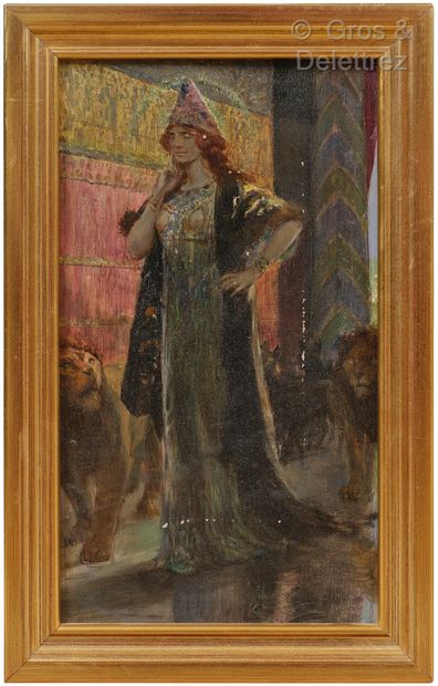 Georges Antoine ROCHEGROSSE (1859-1938) Sainte Blandine de Lyon

Huile sur toile,...