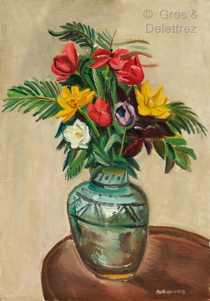 null André FAVORY (Paris 1888 – Paris 1937)



Bouquet de tulipes et de fougères...