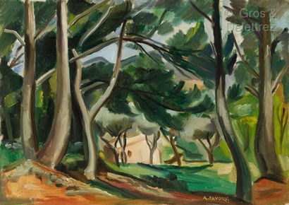 null André FAVORY (Paris 1888 – Paris 1937)



Maison dans la forêt de pins en Provence



Huile...