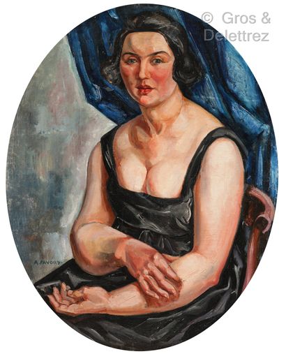 null André FAVORY (Paris 1888 – Paris 1937)



Portrait de femme en robe du soir



Huile...
