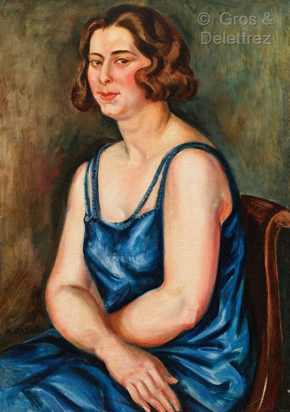 null André FAVORY (Paris 1888 – Paris 1937)



Portrait de femme assise de profil...