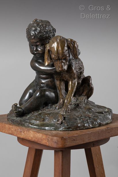null Joseph D'ASTE (1881-1945)

Enfant au chien et à la grenouille

Epreuve en bronze...