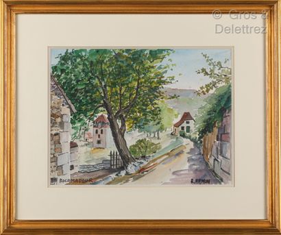 null Rolland HAMON (1909-1987)

Ruelle à Rocamadour

Aquarelle sur papier signée...