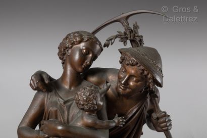 null Henry Etienne DUMAIGE (1830-1888)

Le jardinier et sa famille 

Epreuve en bronze...