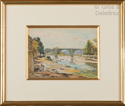 René LEVERD (1872-1938)

Le pont à Ganges

Aquarelle...