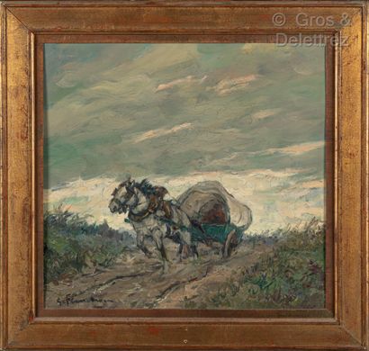 null Gustave FLASSCHOEN (1868-1940)

Bad road

Oil on panel signed lower left and...