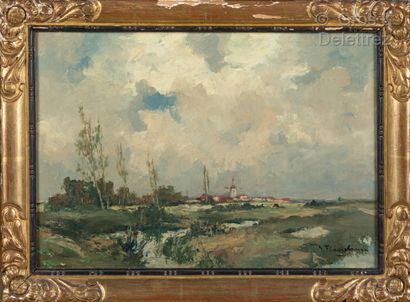 Gustave FLASSCHOEN (1868-1940)

Paysage au...