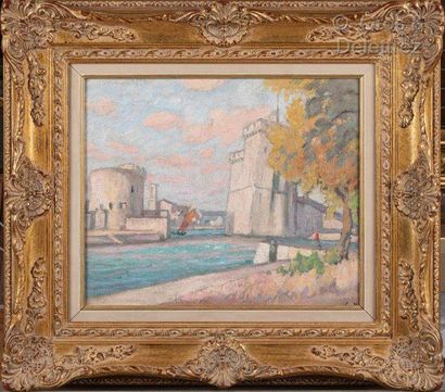 null Charles BICHET (1863-1929)

View of La Rochelle, 1916

Oil on canvas, monogrammed...