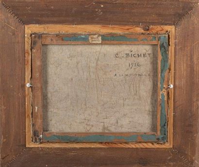 null Charles BICHET (1863-1929)

Vue de la Rochelle, 1916

Huile sur toile, monogrammée...