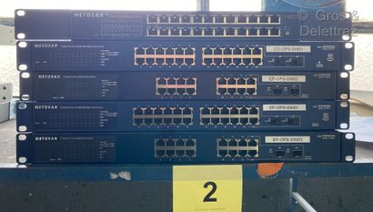 null Cinq switch NETGEAR dont trois à 24 ports et deux à 16 ports 

Références :...