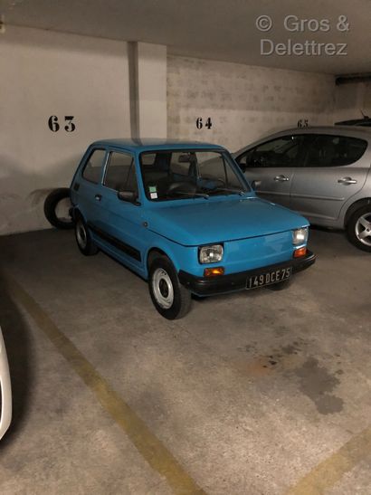 null FIAT 126 du 04.07.1980,32500 kms

turquoise, 4 places, embrayage,,carburateur...