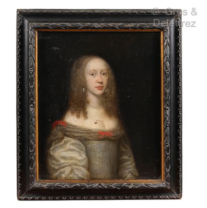 null Ecole du XVIIe siècle

Portrait de femme au collier de perles et nœud rouge

Huile...