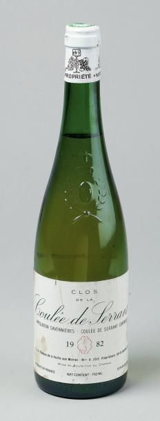 null 1 Bouteille SAVENNIERES "Clos de la Coulée de Serrant", N. Joly 1982 (TLB)