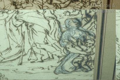 Giacinto CALANDRUCCI (Palerme 1646 – 1707) Jésus et la Samaritaine

Plume et encre...