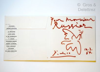 Pablo Picasso (1881-1973) Colombe, 1964

Dessin au feutre sur le catalogue d’exposition...