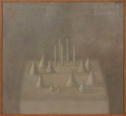 Vladimir Grigorievic WEISBERG (1924-1985) Pyramids and short columns

Huile sur toile.

Signée...