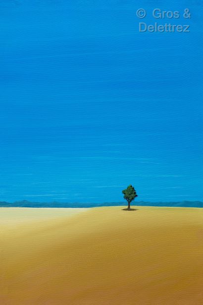 Nicholas GRANT (né en 1994) Lonely tree

Acrylique sur toile, signée au dos.

92...