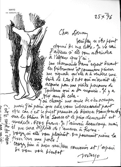 Antoine MAYO (1905-1990) La Source, 1964

Huile sur toile.

Signée en bas à droite,...