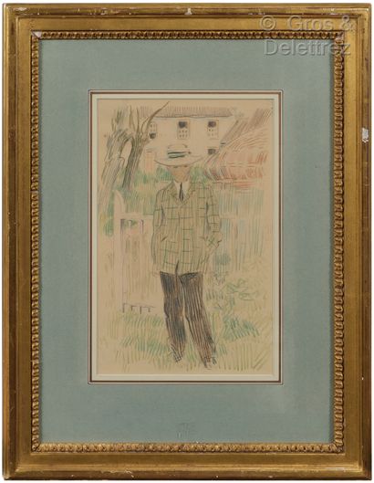 René HERMANN-PAUL (1864-1940) La porte du cottage

Crayons de couleur sur papier.

Titré...