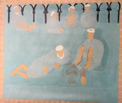 null (SD) After Henri MATISSE

The Moorish café

Waxed canvas

Width : 152 cm

We...