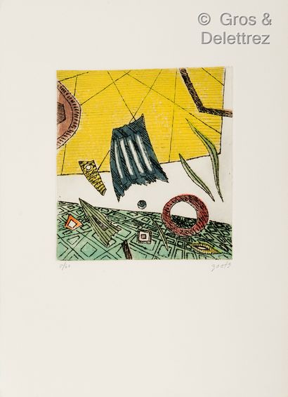 null (E) After Henri GOETZ (1909-1989)

Composition in square and forms

Engraving...