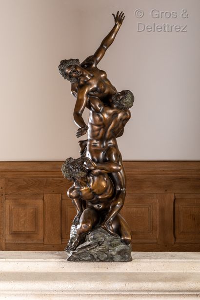 d’après GIAMBOLOGNA (1529-1608) Enlèvement des Sabines

Épreuve en bronze patiné...