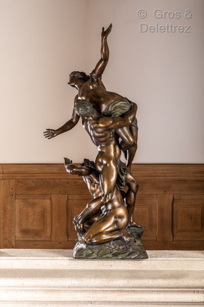 d’après GIAMBOLOGNA (1529-1608) Enlèvement des Sabines

Épreuve en bronze patiné...